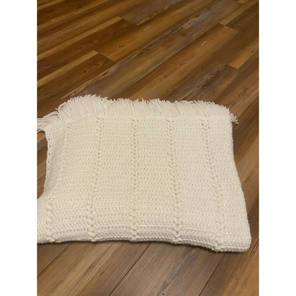 Crochet Knit Afghan Blanket Handmade Throw 38